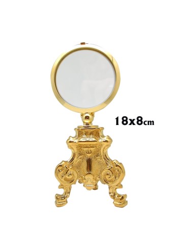 Custodia Metal Dorada Base Triangular...