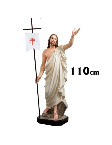 Jesus Resucitado Res 110cm Decorado Hueco