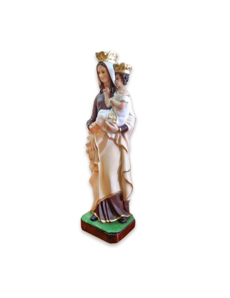Virgen Carmen Res 40cm Decorada