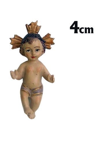 Niño Jesús Res 4Cm Con Aureola