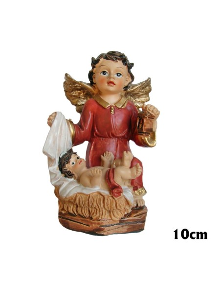 Angel Guarda Res 10cm Manto Azul