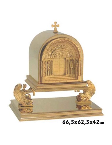 Sagrario Puerta Romanica Metal Dorado N4205