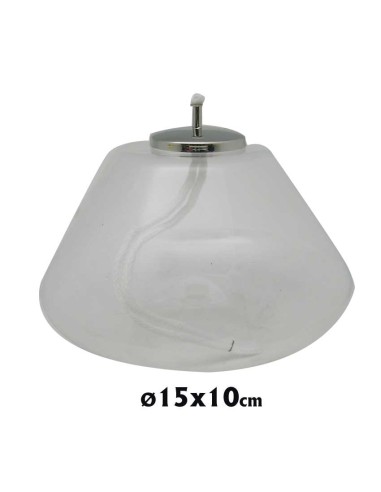 Lampara Cristal Transparente 15X10cm...