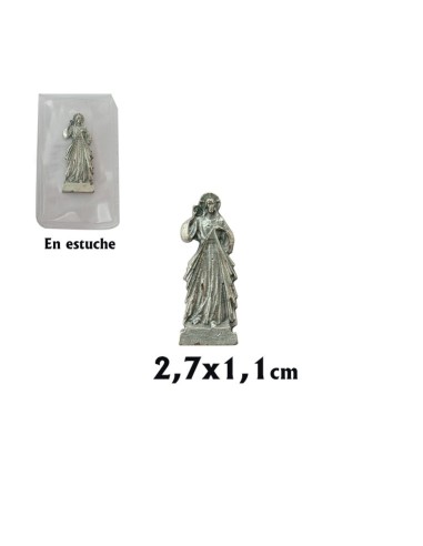 Imagen Metal 2. 7cm Cristo Misericordioso En Bolsita Individual Transparente