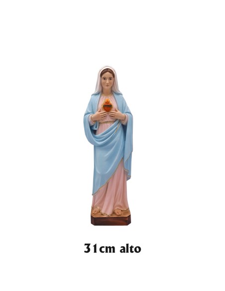 Sagrado Corazon De Maria Res 30Cm Decorado