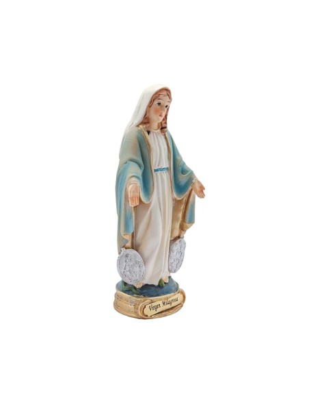 Virgen Milagrosa Res 13Cm Pj14 Base Redonda Dorada Con Nombre