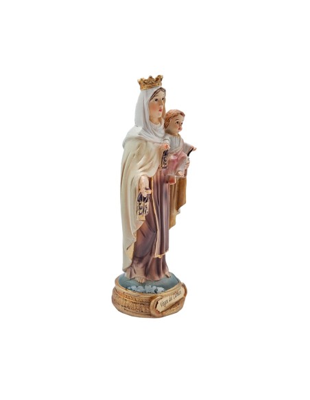 Virgen Carmen Res 13Cm Pj8 Base Redonda Dorada Con Nombre
