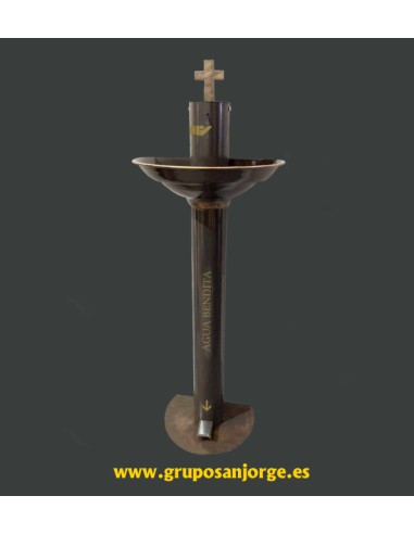 Pila Agua Bendita Con Pie Metal Con...