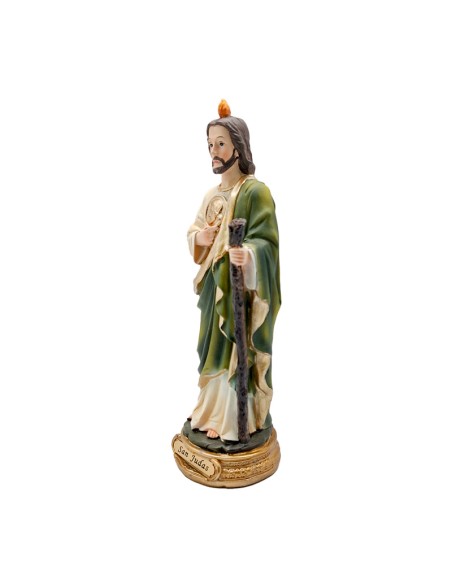 San Judas Res 20Cm Pj7 Base Redonda Dorada Con Nombre