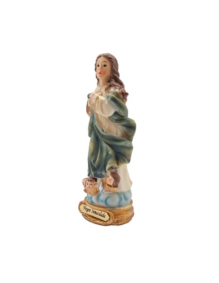 Virgen Inmaculada Res 13Cm Pj10 Base Redonda Dorada Con Nombre