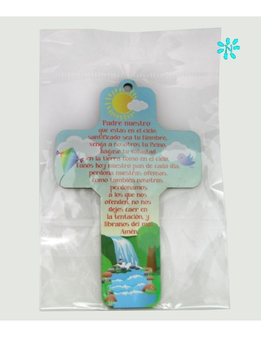Cruz Infantil A Color Madera 12. 5x8....