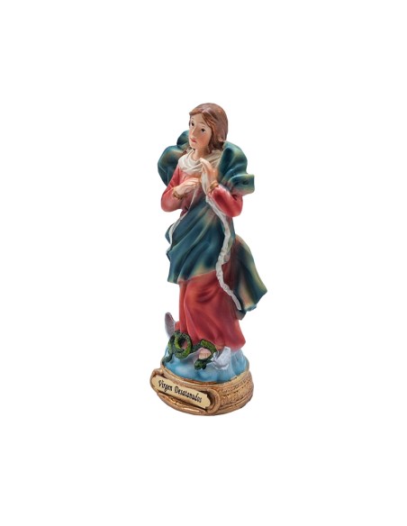 Virgen Desatanudos Res 13Cm Pj10 Base Redonda Dorada Con Nombre