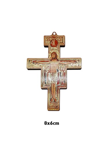Cruz San Francisco 8x6cm Madera...