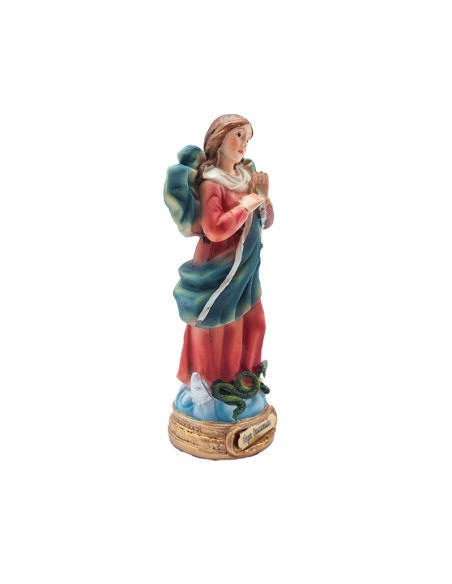 Virgen Desatanudos Res 13Cm Pj10 Base Redonda Dorada Con Nombre