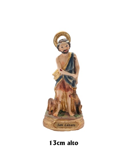 San Lazaro Res 13Cm Pj3 Base Redonda Dorada Con Nombre