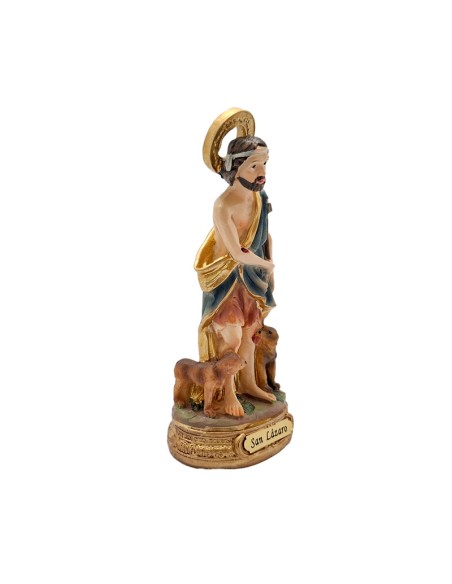 San Lazaro Res 13Cm Pj3 Base Redonda Dorada Con Nombre