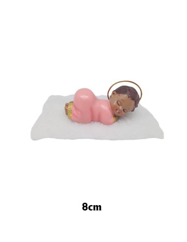 Niño Jesús Culon 8Cm Marmolina Rosa