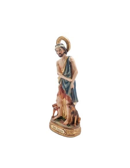 San Lazaro Res 20Cm Pj8 Base Redonda Dorada Con Nombre