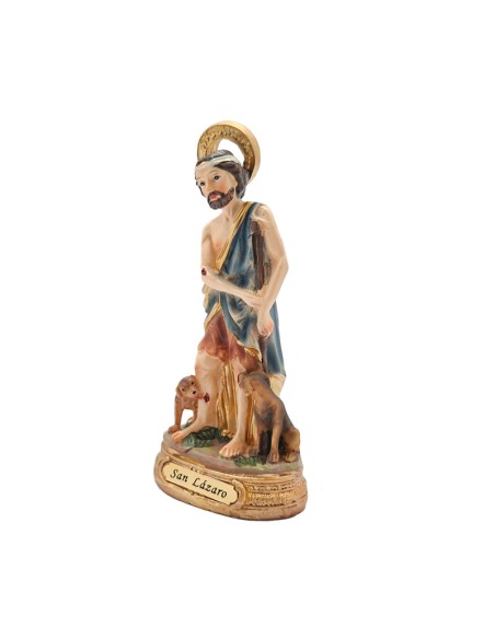 San Lazaro Res 13Cm Pj3 Base Redonda Dorada Con Nombre