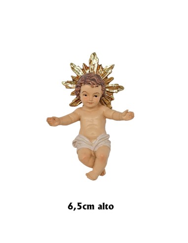 Niño Jesús Con Aureola Res 6.5Cm...