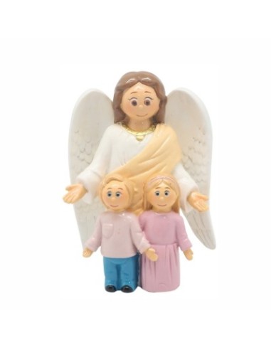 Angel De La Guarda Con Niño Y Niña Infantil