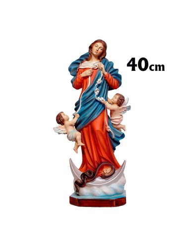 Virgen Desatanudos Res 40cm Decorada