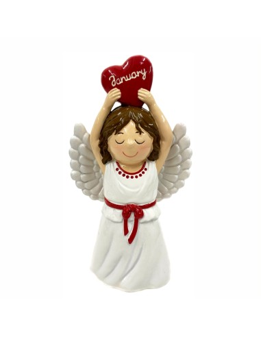 Angel Mes Enero Con Corazon Infantil