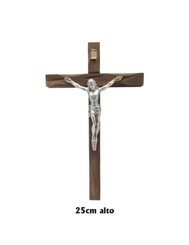 Crucifjo Madera Oscura Trabajada...