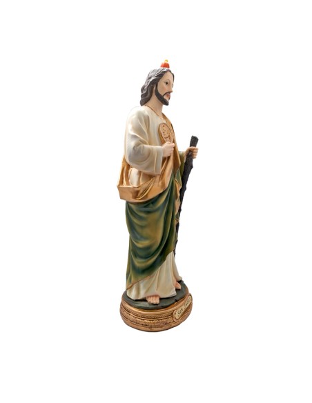 San Judas Res 40Cm Pj12 Base Redonda Dorada Con Nombre