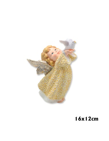 Angel Res Con Paloma En Las Manos...