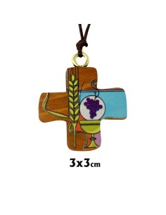 Cruz Madera Pintada Primera...