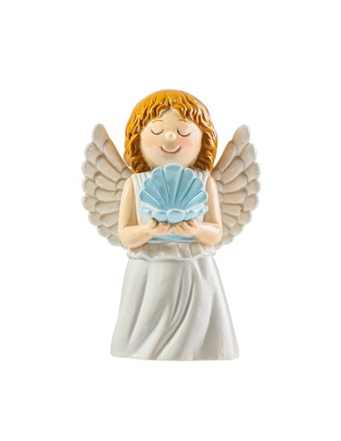 Angel Bautismo Azul 9cm Infantil