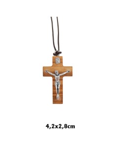 Cruz Madera Olivo 4. 2x2....