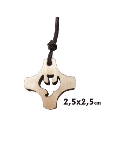 Cruz Madera 25x25mm Con...