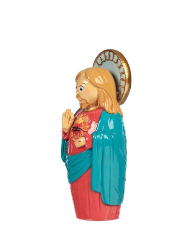Virgen Fatima Res 8Cm Base Azul