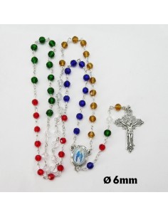 Rosario Cristal Tallado 6mm...