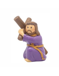 Jesús Con Cruz Arrodillado...