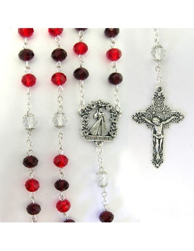 Rosario Cristal Tallado 8x6cm Divina...