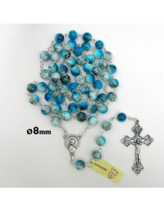 Rosario Cristal Liso 8mm...