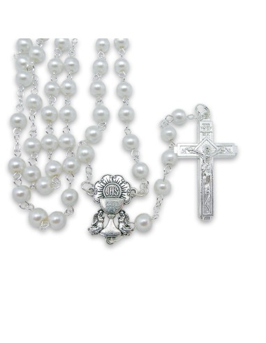 Rosario Cristal Imitacion Perla 6mm...