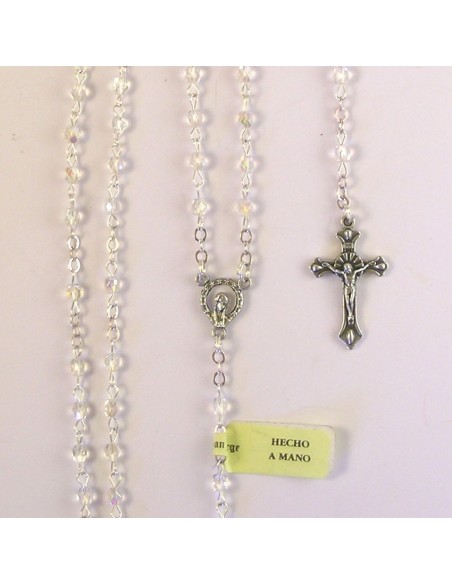 Rosario Cristal Tallado 4Mm Transparente