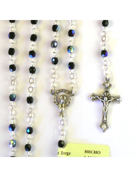 Rosario Cristal Tallado 4Mm Reflejos