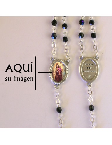 Rosario Cristal Tallado 4Mm Reflejos