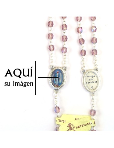 Rosario Cristal Tallado 4Mm Morado