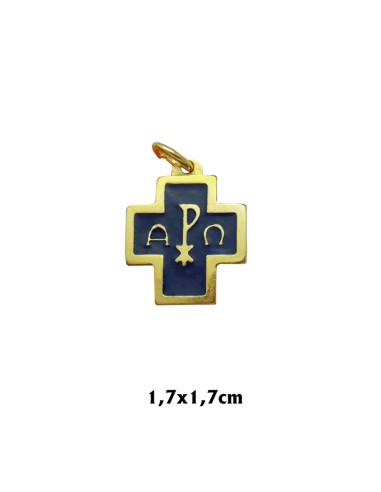 Cruz Metal Con Cristo En Hueco 3x1. 5cm
