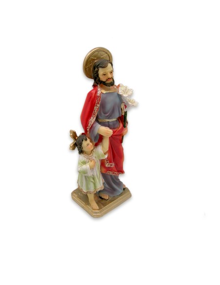 San Jose Con Niño Jesús De Pie Res 20Cm Base P61