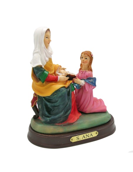 Santa Ana Con La Virgen Niña Leyendo Res 15Cm