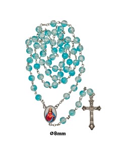 Rosario Cristal Liso 8Mm...