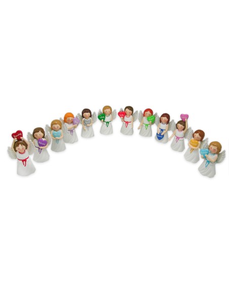 Angel Mes Enero Con Corazon Infantil