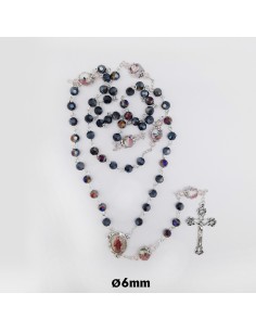 Rosario Cristal Tallado 6Mm...